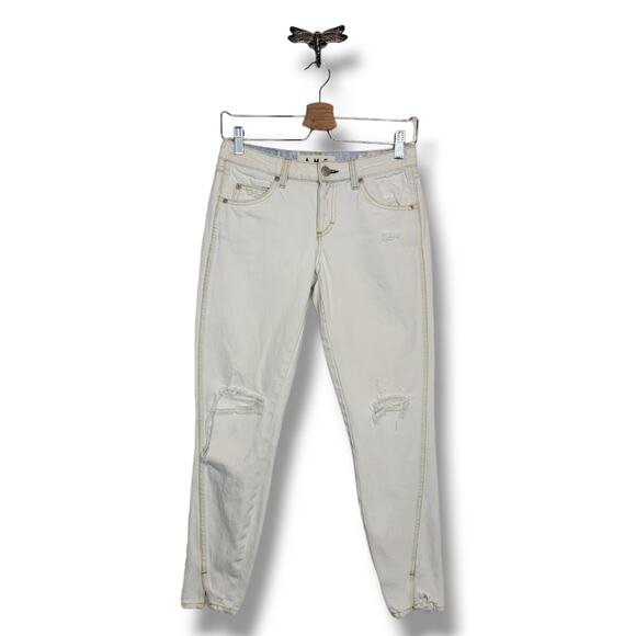 AMO x Revolve Twist Skinny Jean – Moon Destroy Distressed, Size 25 - Picture 2 of 16